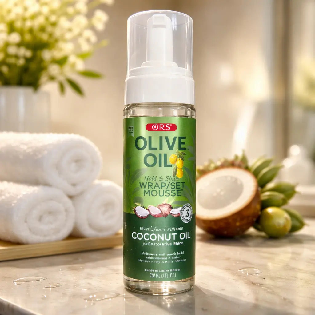 ORS Olive Oil Hold & Shine Wrap Set Mousse